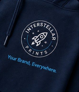 Custom Hoodie — Fabric / print close-up