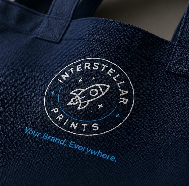 Tote Bag — Branding close-up