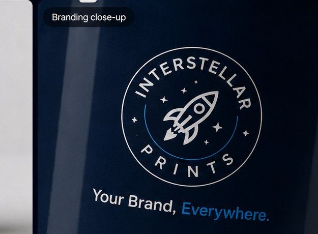 Ceramic Mug — Branding close-up