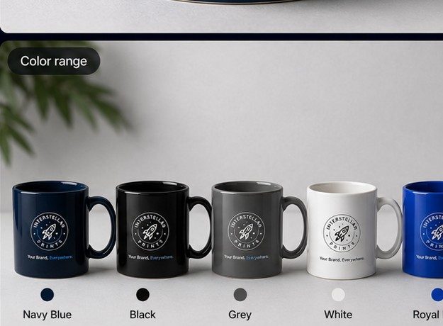 Ceramic Mug — Color range photo