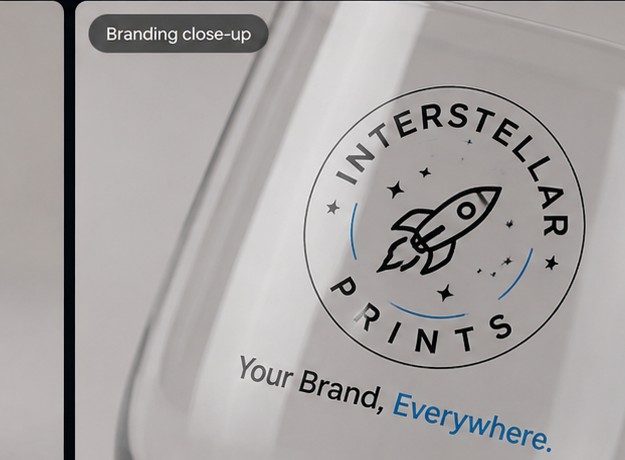 Glassware — Branding close-up