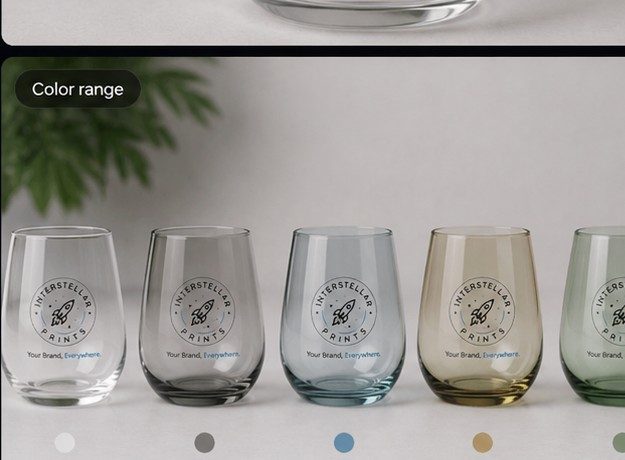 Glassware — Color range photo